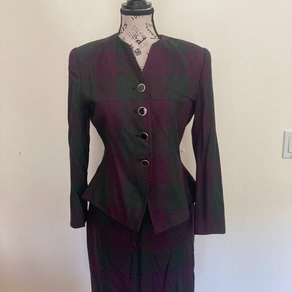 Kasper ASL Peplum Coat Suit - Picture 2 of 10